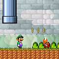 Click here to play the Flash game "Super Mario Bros.: Luigi's Revenge"